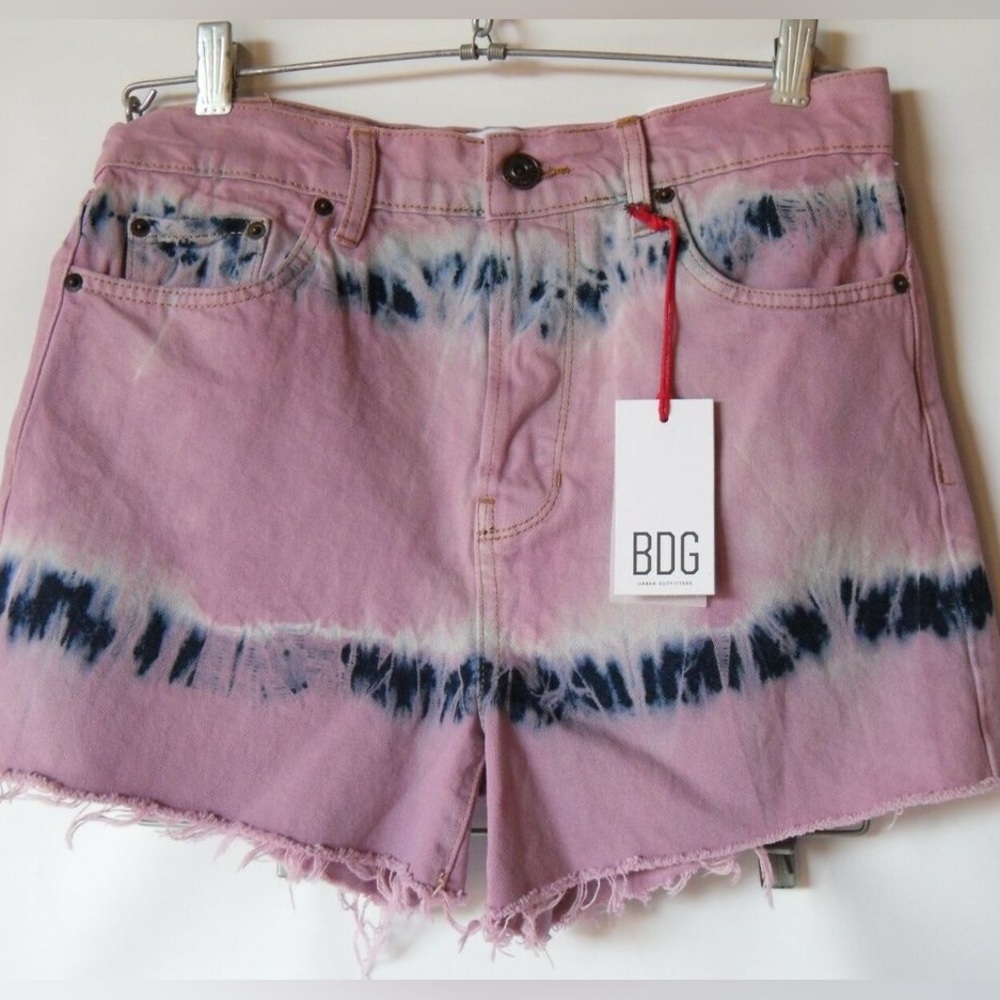 UO pax high waist tie dye shorts NWT